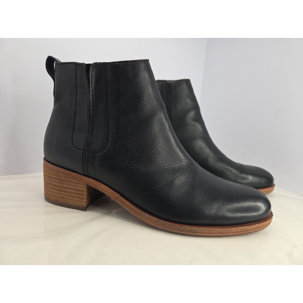 Kork-Ease Mindo Size 10 M Womens Black Leather Chelsea Comfort Boots EUC